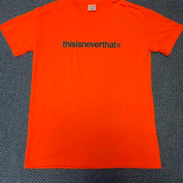 [BUNJANG] Thisisneverthat Orange Short Sleeve T-Shirt / 디스이즈네버댓 오렌지 반팔 티셔츠