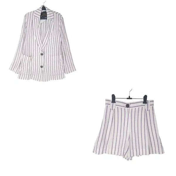 [BUNJANG] Vivienne Westwood Linen Blend Set / [여38]비비안웨스트우드 린넨혼방 세트[Y68-016]/레이디블루