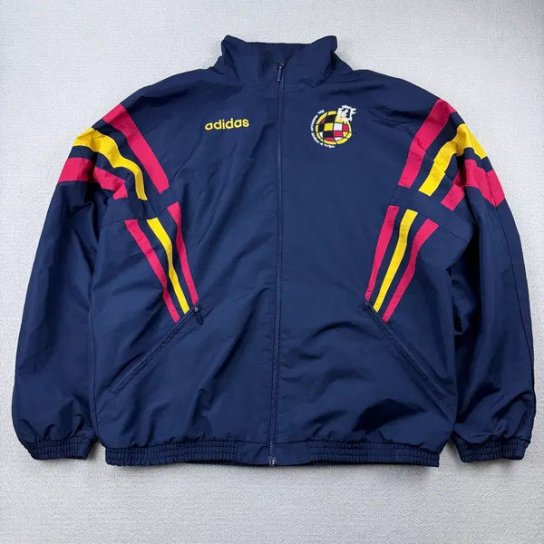 [BUNJANG] Adidas Spain 1996 Woven Track Jacket - Night Indigo / 아디다스 스페인 1996 우븐 트랙 자켓 나이트 인디고 (코르티스맛)