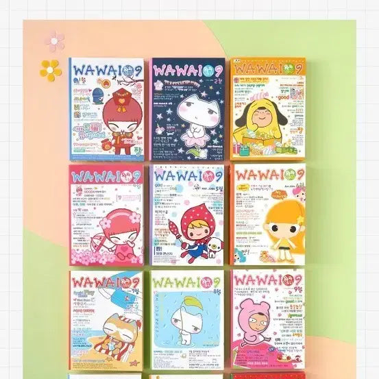 [BUNJANG] WaWa109 Monthly Magazine Style Memo Pad Set (12 Designs) / 와와109 월간 잡지 메모지 12종 소분판매