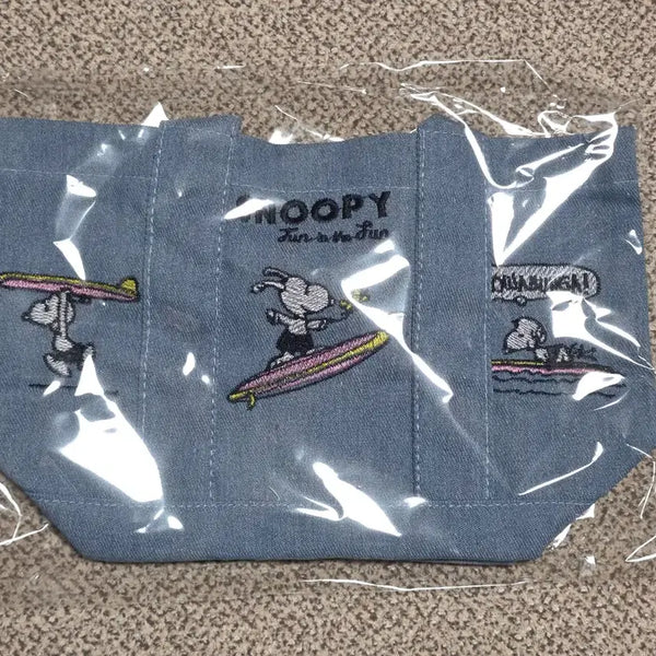 [BUNJANG] Snoopy Denim Tote Bag / 스누피 데님 토트백