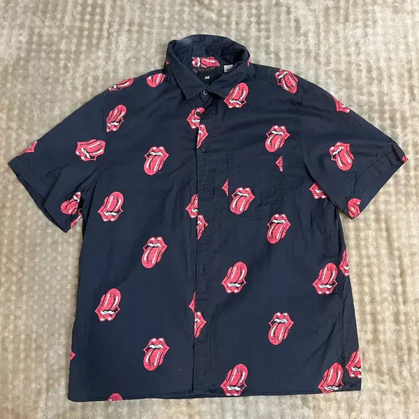 [BUNJANG] H&M Rolling Stones Graphic T-Shirt / H&M 롤링스톤즈 반팔 셔츠 L/100