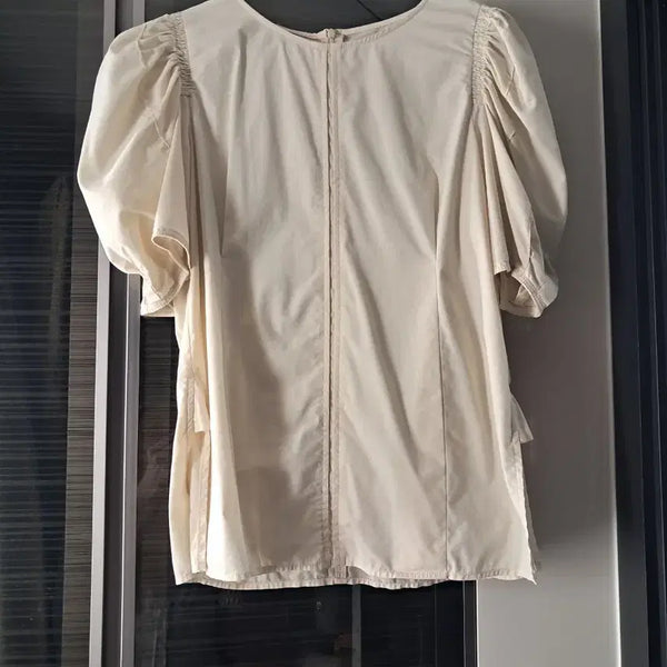 [BUNJANG] SJSJ Ivory Puff Sleeve Blouse / SJSJ 블라우스 한섬 듀엘지컷에고이스트오즈세컨