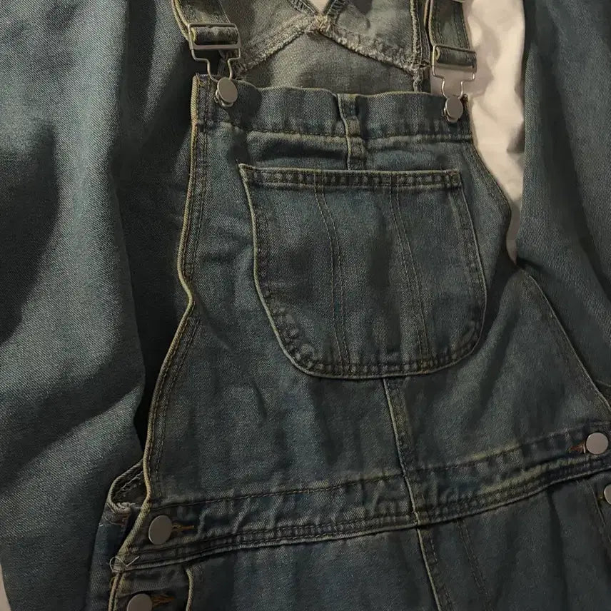 [BUNJANG] Denim Overalls Farmer Graduation Photo Outfit / 멜빵바지 데님 농부 졸사
