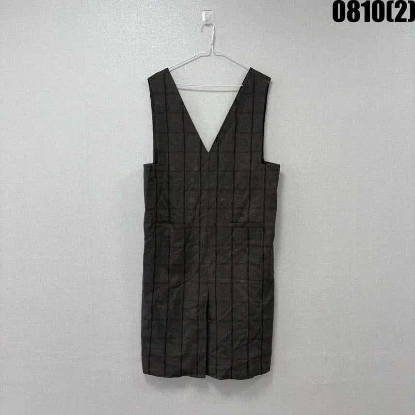 [BUNJANG] Check Pattern V-Neck Dress / 체크 패턴 브이넥 원피스