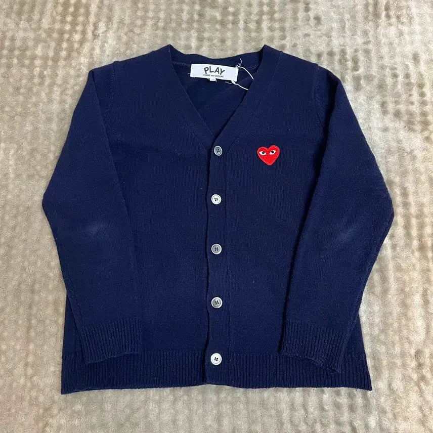 [BUNJANG] Comme des Garçons Navy Cardigan (M) / 꼼데가르송 네이비 가디건 M