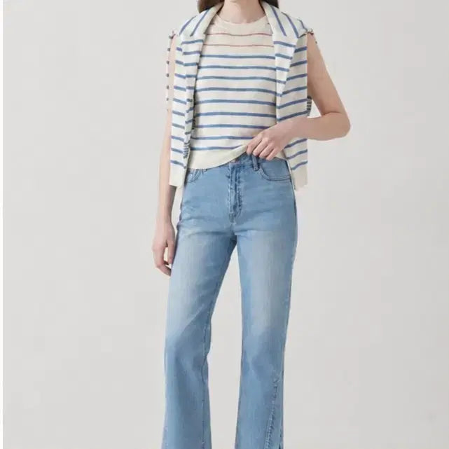 [BUNJANG] KUHOplus Side Slit Straight Denim Pants Size 1 / 구호플러스 사이드슬릿 스트레이트 데님팬츠 1사이즈