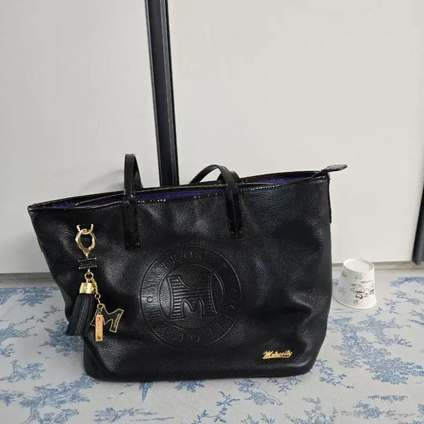 [BUNJANG] Metrociti Black Tote Bag / 메트로시티 블랙 토트백(촬영소품)