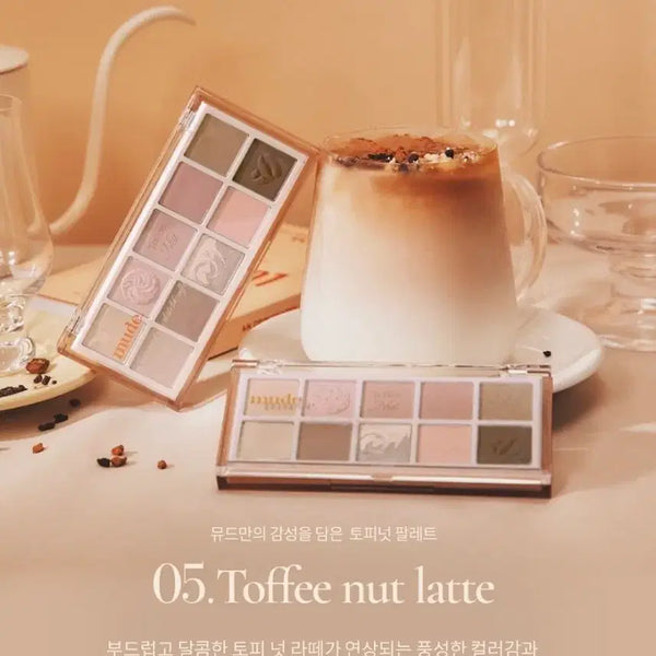 [BUNJANG] Mude Shawl Moment Eyeshadow Palette 05 Toffee Nut Latte (Sealed) / 미개봉새상품) 뮤드 숄 모먼트 아이섀도우 팔레트 05 토피넛라떼
