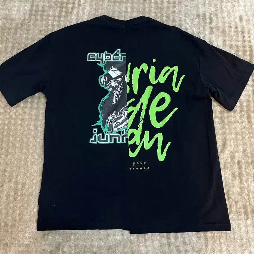 [BUNJANG] Custom Big Printing Short Sleeve T-Shirt / 커스텀 빅프린팅 반팔 티셔츠 L/100
