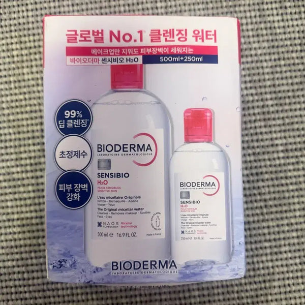 [BUNJANG] Bioderma Cleansing Water Set (500ml + 250ml) / 바이오더마 클렌징워터 500+250세트