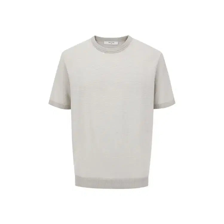 [BUNJANG] Edition Short Sleeve Knit Beige / 에디션 반팔 니트