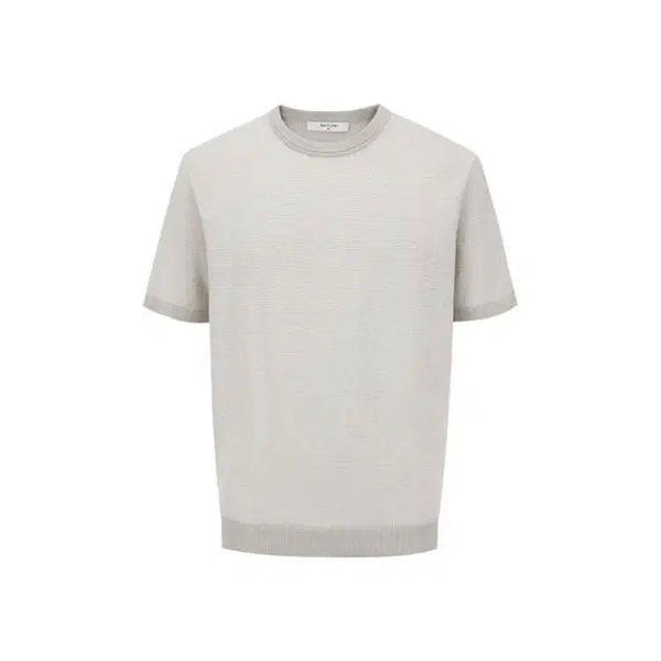 [BUNJANG] Edition Short Sleeve Knit Beige / 에디션 반팔 니트