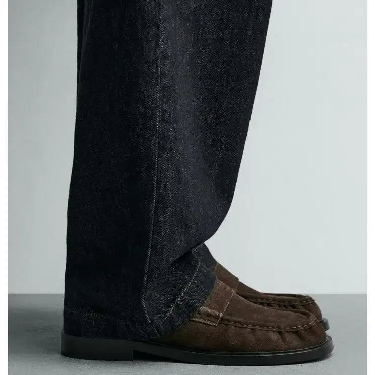 [BUNJANG] Zara Suede Leather Penny Loafers / (새상품) 자라 스웨이드 레더 페니 로퍼 255