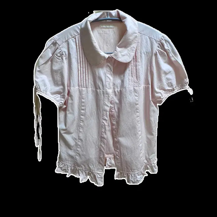 [BUNJANG] Illi-go Sera Puff Blouse Pink / 일리고 세라 퍼프 블라우스 핑크