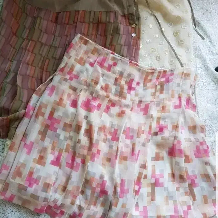 [BUNJANG] Cacharel Chiffon Skirt (Italy) / 까사렐 쉬폰스커트(이태리)