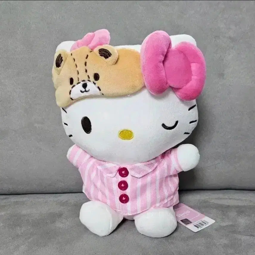 [BUNJANG] Sanrio Hello Kitty 25cm Medium Plush Doll / 정품 산리오 헬로키티 꿀잠 25cm 중형 인형