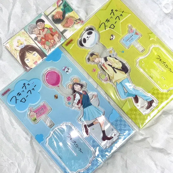 [BUNJANG] Skip and Loafer Big Acrylic Stand / Can Badge Bundle Set / (일괄) 스킵과 로퍼 빅아크릴 스탠드/ 캔뱃지