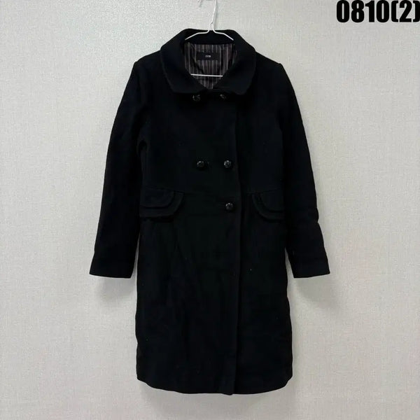 [BUNJANG] SYSTEM Black Double Coat M / SYSTEM 블랙 더블 코트 M