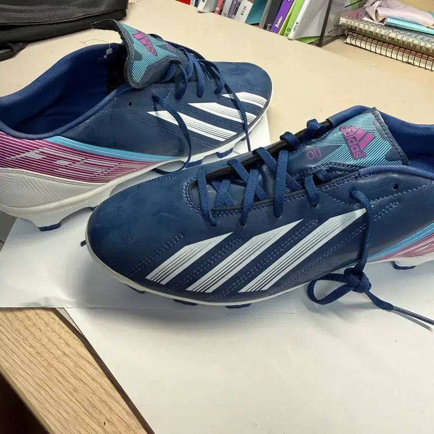 [BUNJANG] Adidas Soccer Cleats Navy/Pink / 아디다스 축구화 네이비 핑크