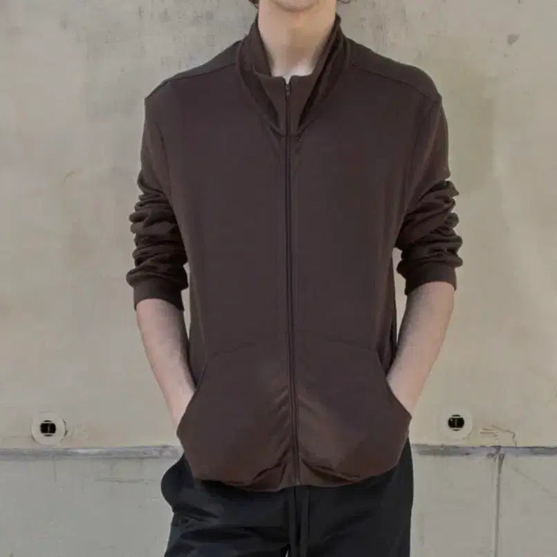 [BUNJANG] MUDIDI Neck Zip-up Brown Size 2 / 머듈 넥집업 2사이즈