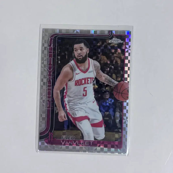 [BUNJANG] Houston Rockets Fred VanVleet Topps Chrome Card / 휴스턴 로케츠 프레드 밴블릿 탑스 크롬