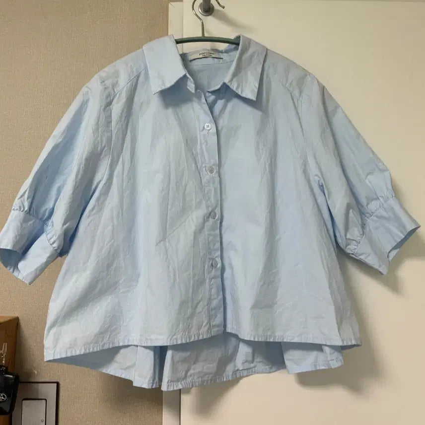 [BUNJANG] Sky Blue Shirt (Size 55) / 하늘색 셔츠