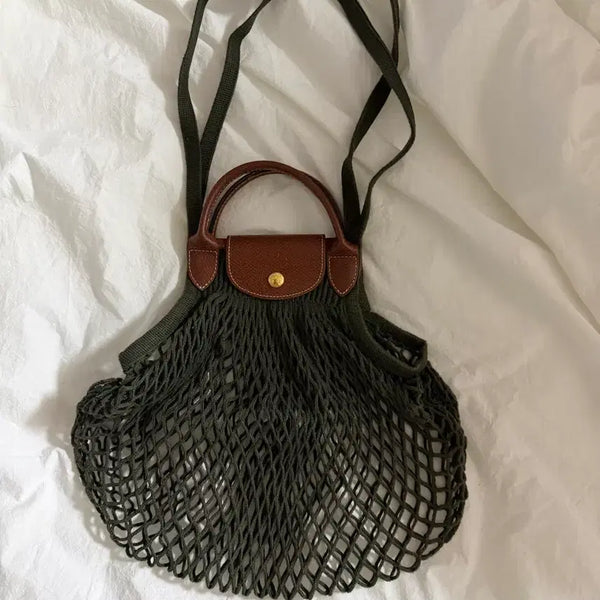 [BUNJANG] Longchamp Le Pliage Filet Net Bag Small Green / 롱샴 르 플리아쥬 필레 네트백 그린 s