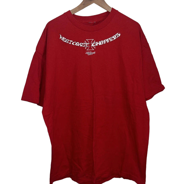 [BUNJANG] 00s West Coast Choppers Original Horizontal Calligraphy Logo T-Shirt XL / 00s 웨스트코스트차퍼스 오리지널 가로형 캘리그래피 로고 반팔티
