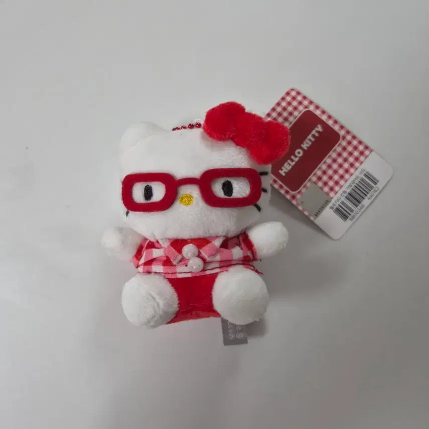 [BUNJANG] Sanrio Hello Kitty Nerd Bag Charm Doll Keychain / [새상품] 산리오 헬로키티 너드 가방걸이 인형 키링