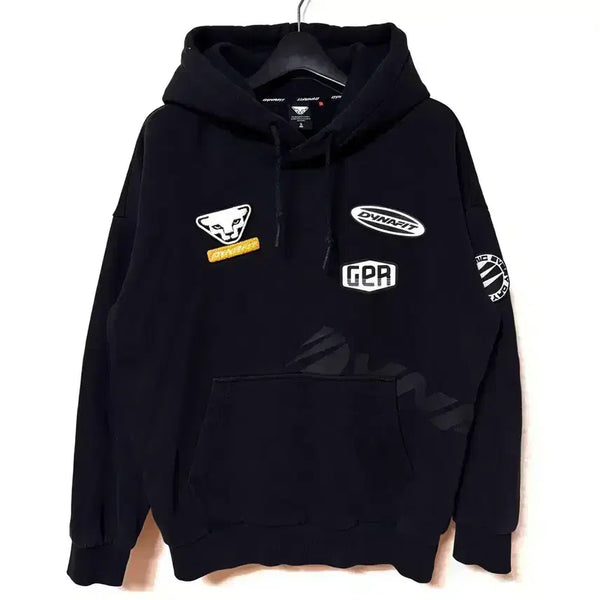 [BUNJANG] Dynafit Fleece Hoodie Black Oversized Fit / [S,90]다이나핏 기모 후드티 블랙 오버핏