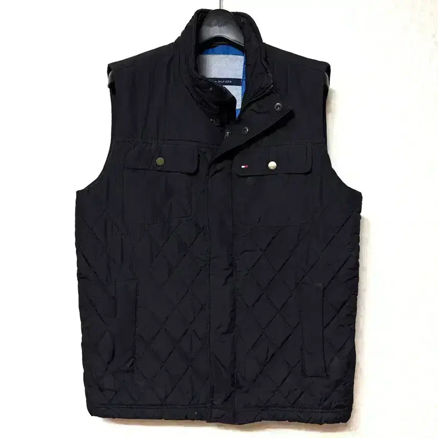 [BUNJANG] Tommy Hilfiger Quilted Vest Padded Jacket Black / [S,90]타미힐피거 퀼팅 조끼 패딩 베스트 자켓 블랙
