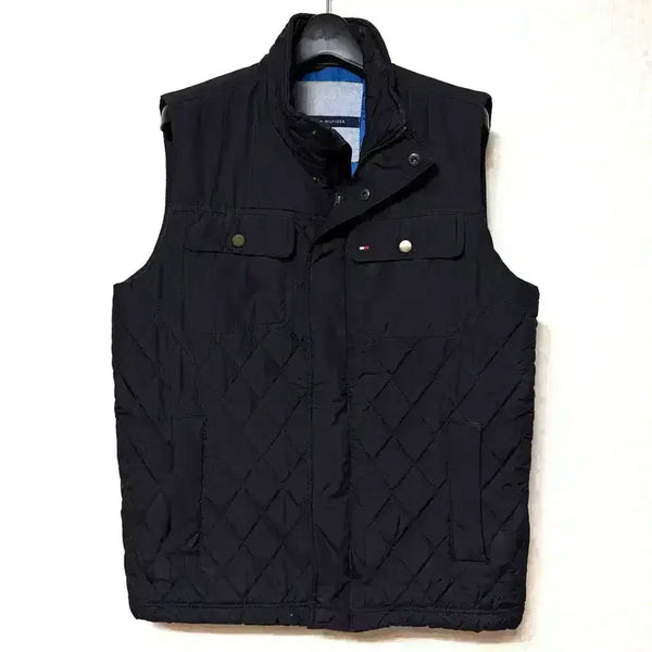 [BUNJANG] Tommy Hilfiger Quilted Vest Padded Jacket Black / [S,90]타미힐피거 퀼팅 조끼 패딩 베스트 자켓 블랙