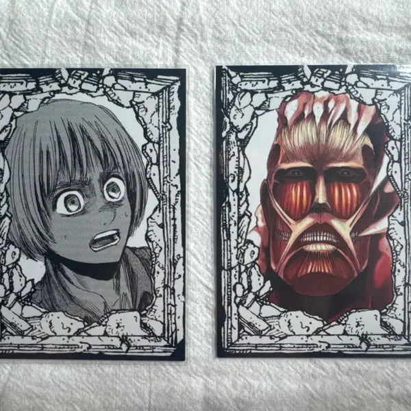 [BUNJANG] Attack on Titan Armin & Colossal Titan - Large Format Photocard / 진격의 거인 전시회 아르민 초대형거인 포토카드 양도
