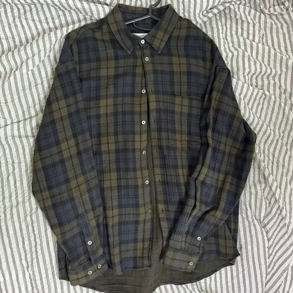 [BUNJANG] Arban Reizling Check Shirt Olive Green Size 3 / 아르반 리즐링 체크 셔츠 올리브 그린 3사이즈