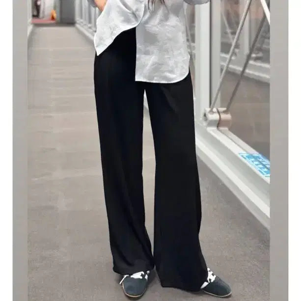 [BUNJANG] Slowand Cooling Cover Fit Training Pants (Black, Basic) / 교환X 슬로우앤드 아이스쿨링 커버핏 트레이닝팬츠 (블랙, 베이직)
