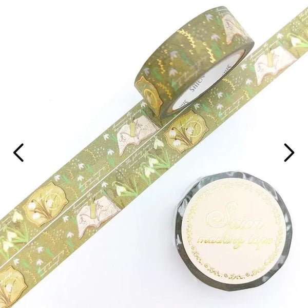 [BUNJANG] Saien Snowdrop Washi Tape / 사이엔 일본마테 스노우드롭 마테띵
