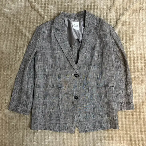 [BUNJANG] Studio Tomboy Linen Blazer Jacket / 스튜디오 톰보이 린넨 블레이저 자켓 80-90-160