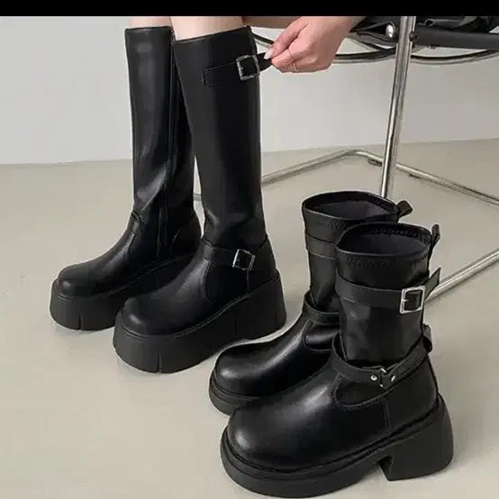 [BUNJANG] Ablie Long Walker Boots / 에이블리 부츠