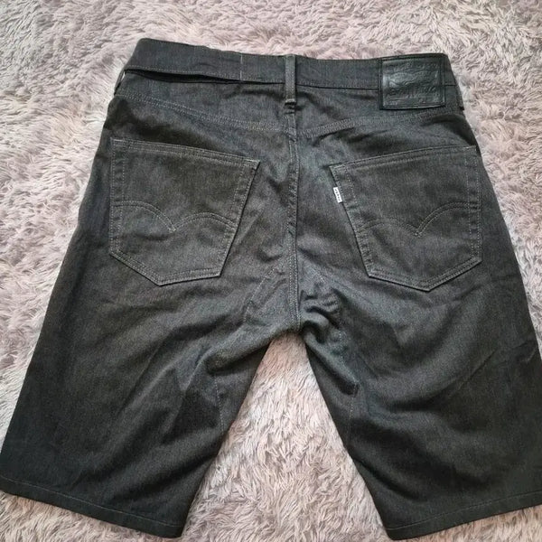 [BUNJANG] Levi's 505 Selvedge Black Denim Shorts (Size 32) / (W32) 리바이스 505 셀비지 흑청 데님 반바지