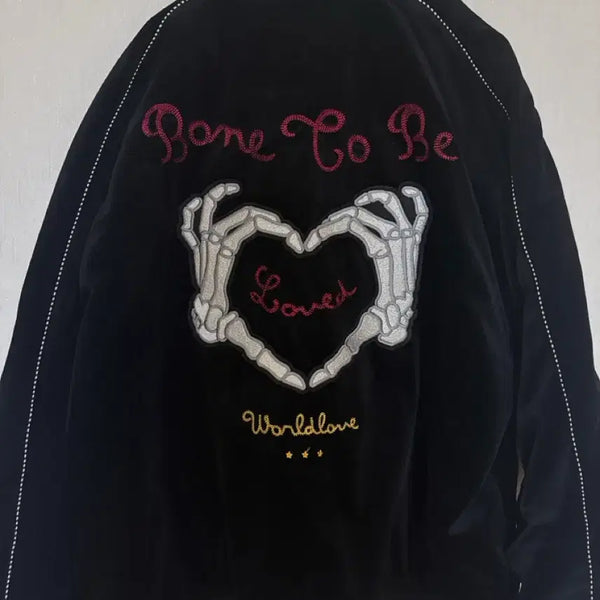 [BUNJANG] MIM THE WARDROBE Born To Be Love Velvet Jacket / 밈더워드로브 본투비 러브 벨벳 자켓