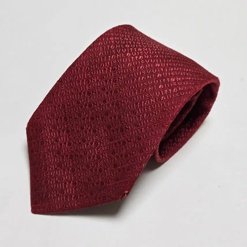 [BUNJANG] Louis Vuitton Burgundy Silk Necktie / 루이비통 넥타이 버건디 실크