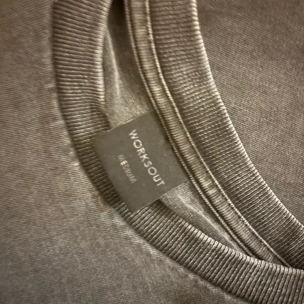 [BUNJANG] WORKS OUT Vintage Washed Long Sleeve T-Shirt / WORKSOUT 웍스아웃 빈티지 워싱 롱슬리브