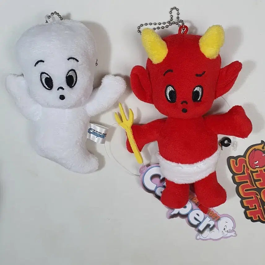 [BUNJANG] Casper Hot Stuff Doll Keychain Set (2 Types) / 2개일괄)캐스퍼 핫스터프 인형 키링 2종 새상품 설명필독