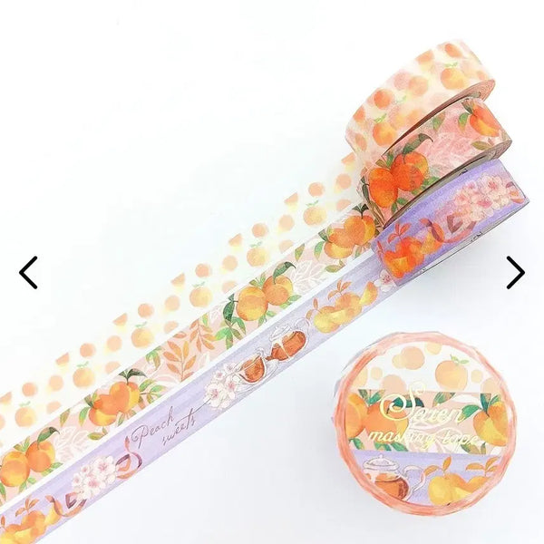 [BUNJANG] Saien Peach Washi Tape Set / 사이엔 일본마테 피치3종세트 마테띵