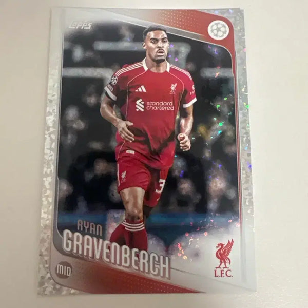 [BUNJANG] Liverpool Ryan Gravenberch Football Card / 리버풀 라이언 흐라벤베르흐 축구 카드
