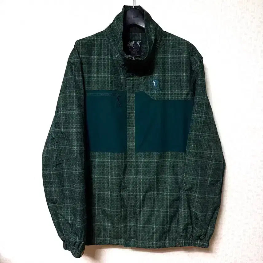 [BUNJANG] Blackyak Woven Zip-Up Windbreaker Jacket Green (Size 105) / [XL,105]블랙야크 바람막이 우븐 집업 자켓 그린