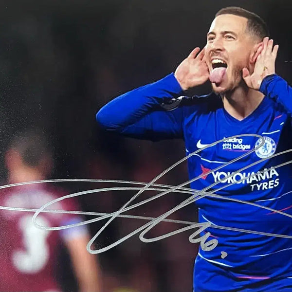 [BUNJANG] Eden Hazard Signed Chelsea Photograph / 첼시 아자르 싸인 (인증가능)
