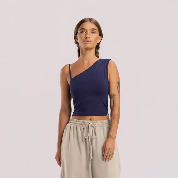 [BUNJANG] Buddhi Mudra Devi Tank Top Navy / 부디무드라 데비 탱크탑