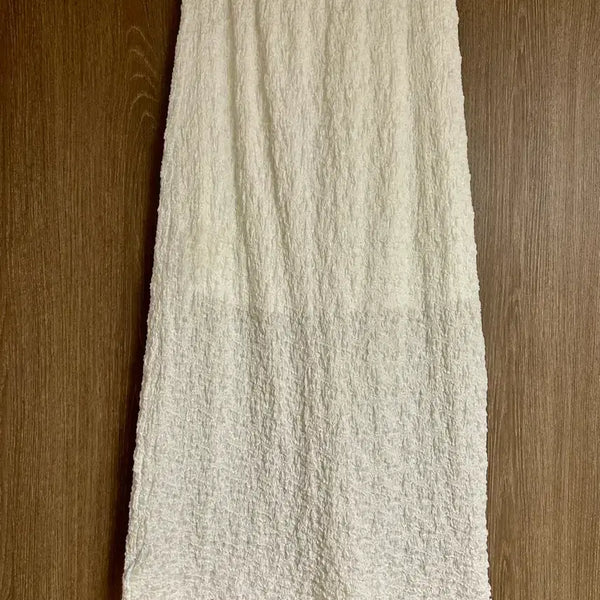 [BUNJANG] Airuve White Texture Long Skirt / 에이루브 화이트 텍스쳐 롱 스커트